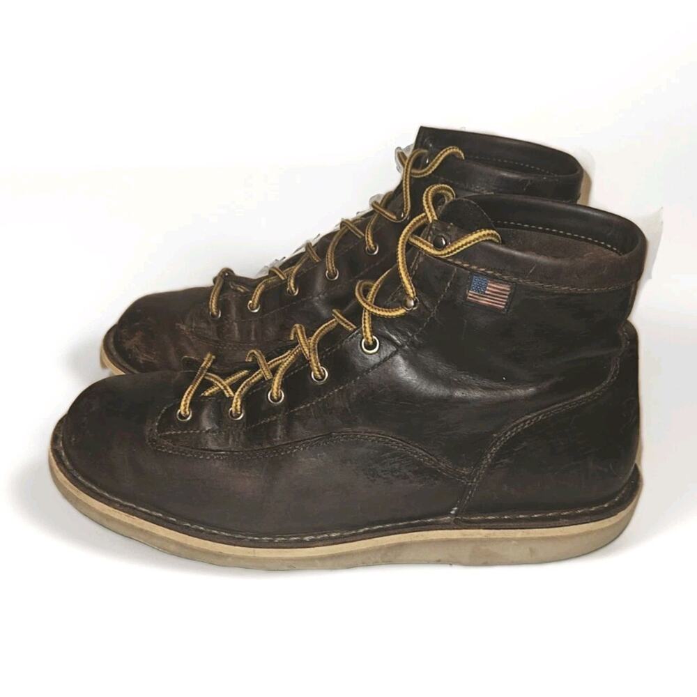 Danner Authentic Boots Men’s 6” Bull Run Round Toe Brown Cristy US 13D - *READ*
